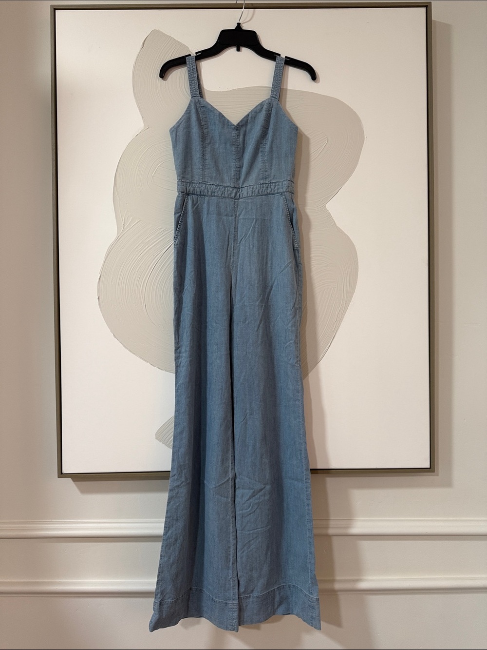 Alice + Olivia Light Blue Denim Jumpsuit